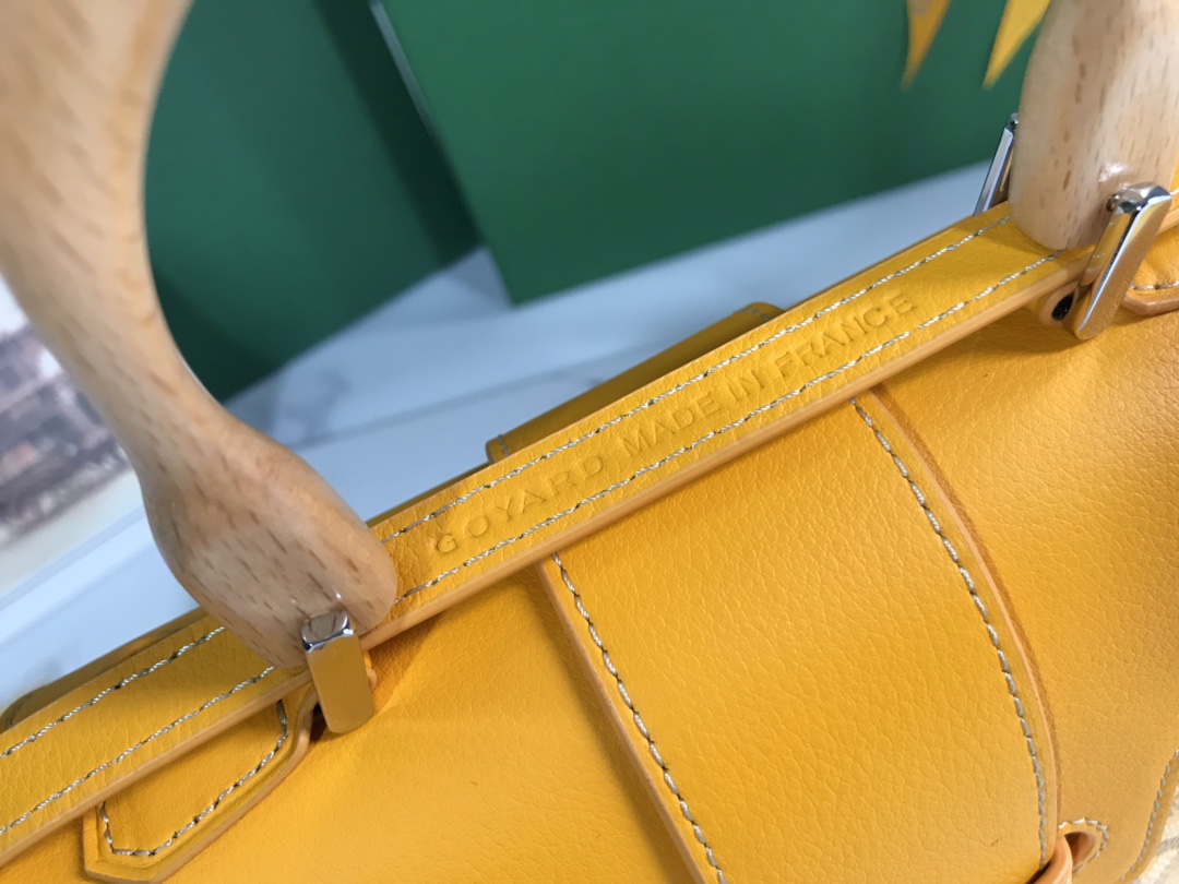 Goyard Yellow Mini Goyardine Saigon Souple Cloth Cloth ref.1327784