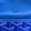 Goyard Blue Chevron Print Coated Canvas Belvedere MM Saddle Bag Goyard