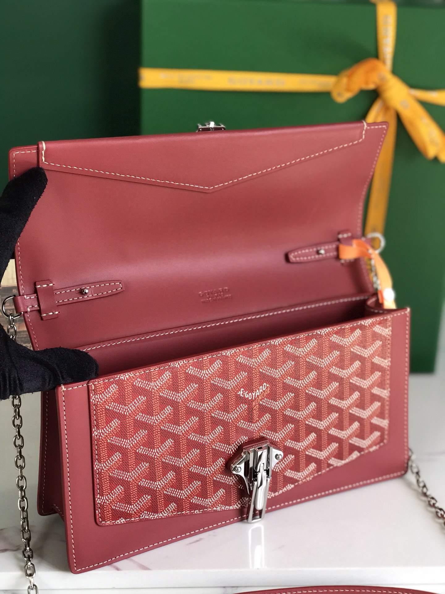 Goyard Duchesse Marie-Caroline Bag red