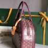 Goyard Burgundy Goyardine Coated Canvas and Leather St.