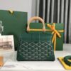Goyard Goyardine Saigon Mini w/ Tags - Green Handle Bags