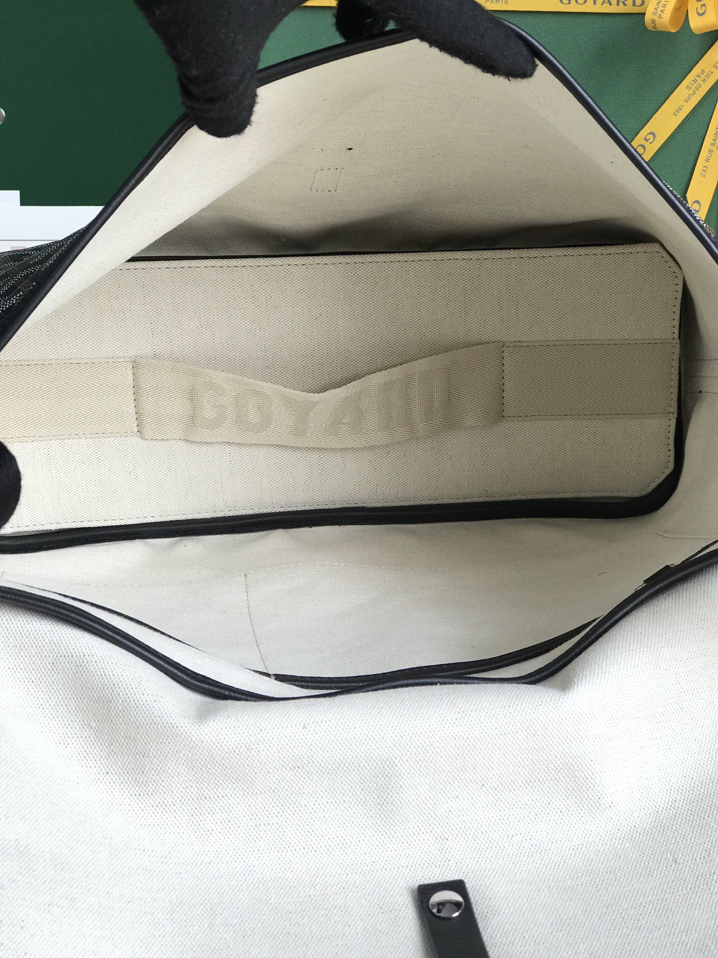 Goyard Capetien Messenger Bag Coated Canvas Black
