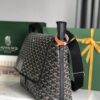 Goyard Capetien Messenger Bag Coated Canvas Black
