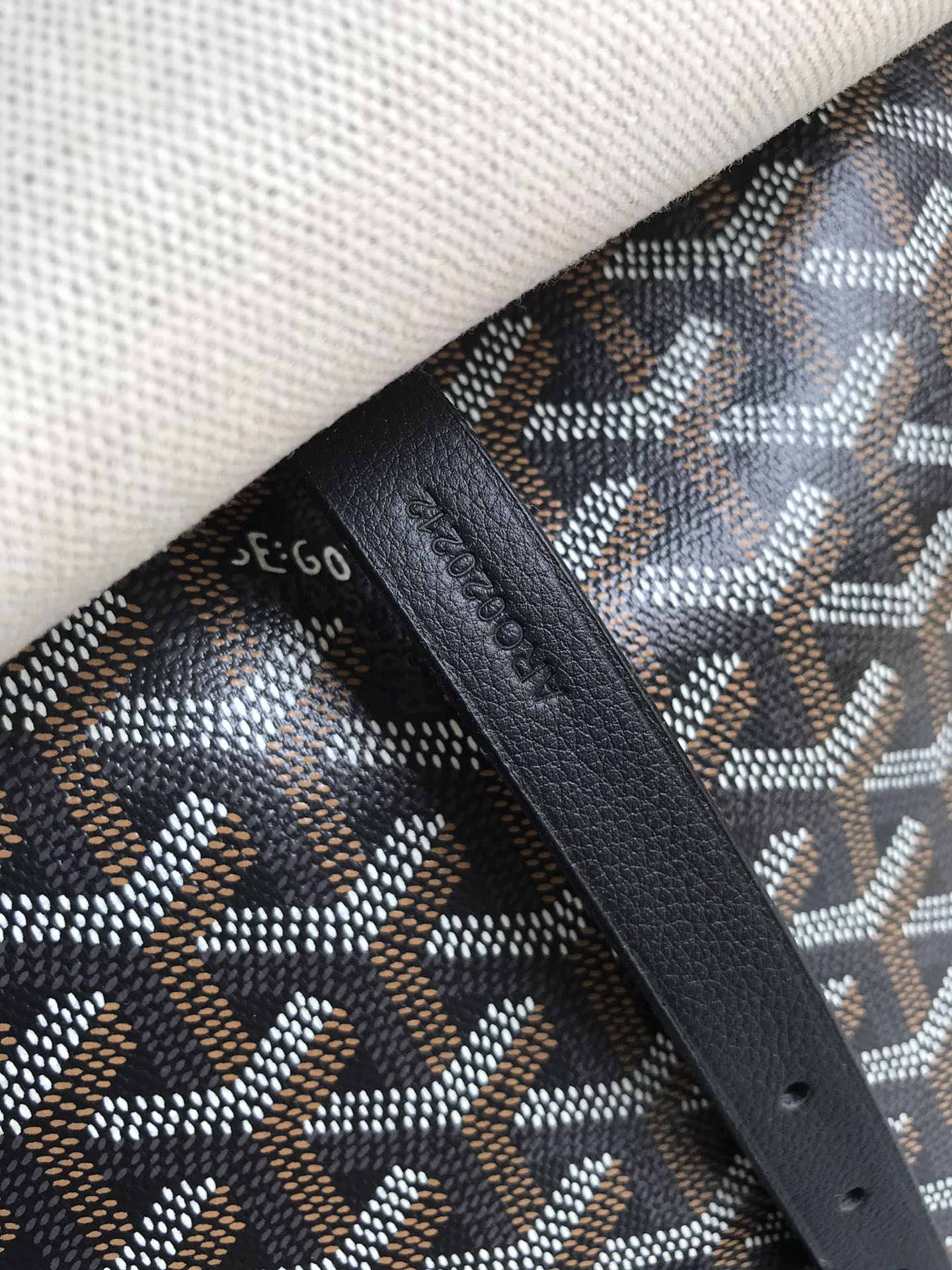 Goyard Capetien Messenger Bag Coated Canvas Black
