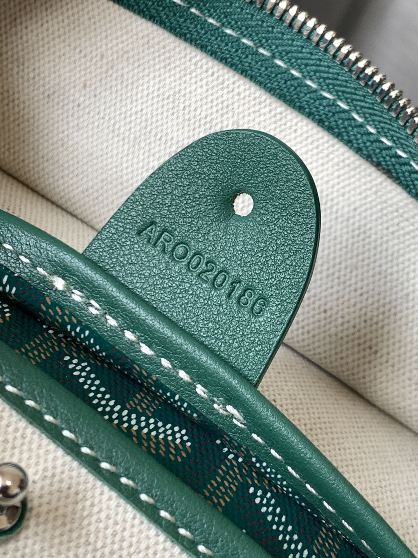 Goyard Artois Tote MM Green Goyardine Canvas &