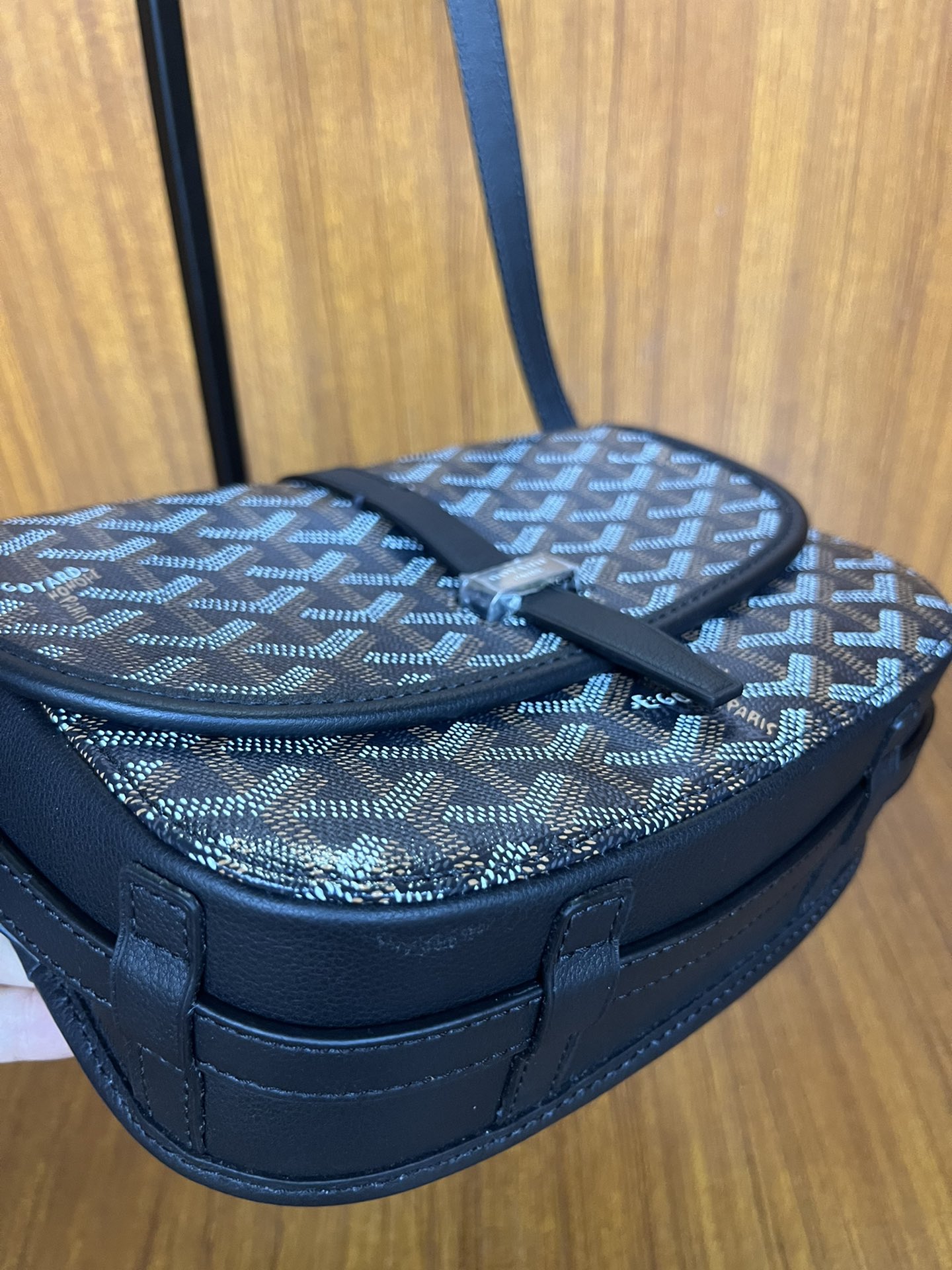 GOYARD Goyardine Belvedere II PM Messenger Bag Black