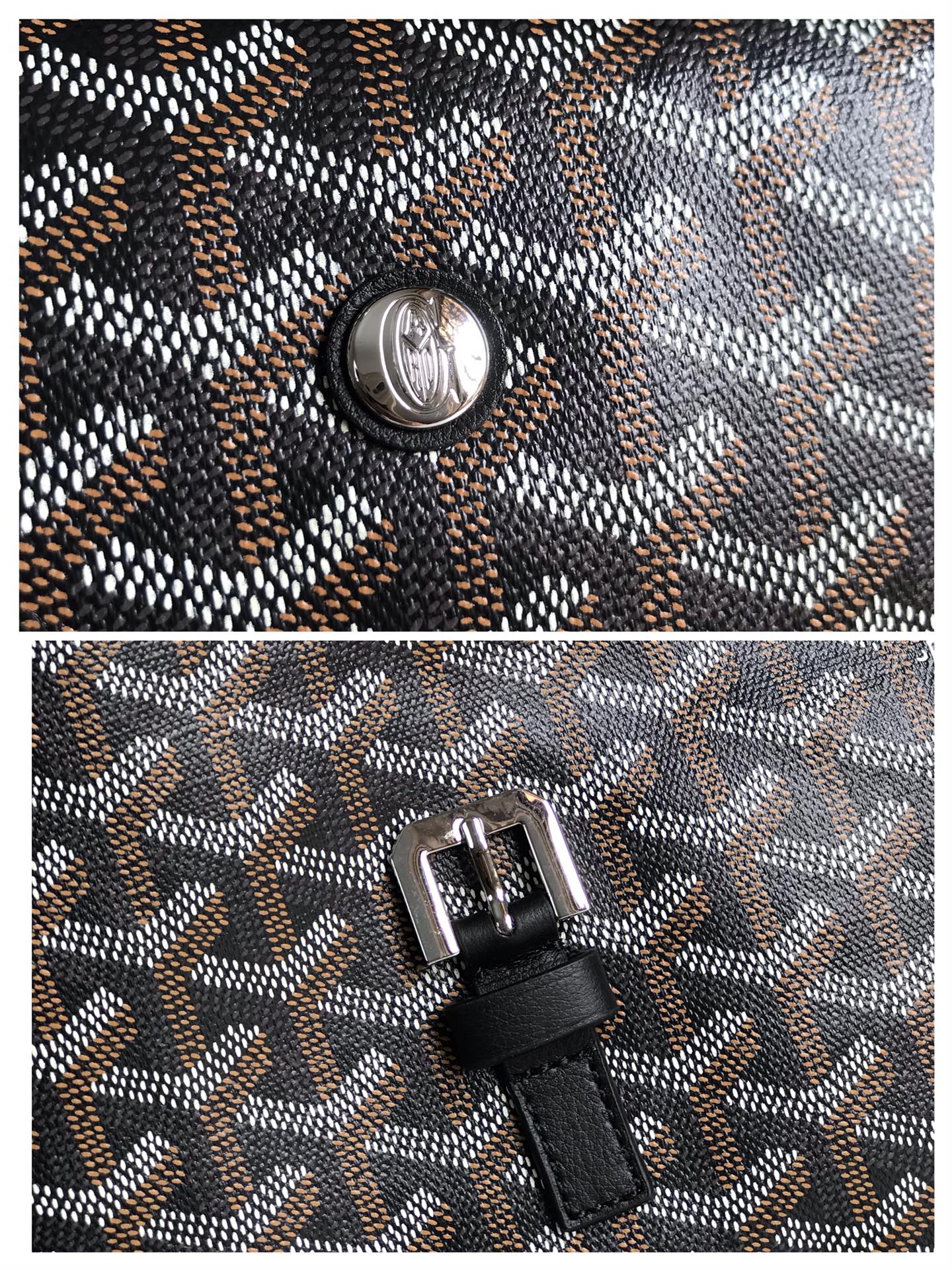 Goyard Capetien Messenger Bag Coated Canvas Black