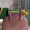Goyard Burgundy Goyardine Coated Canvas and Leather St.