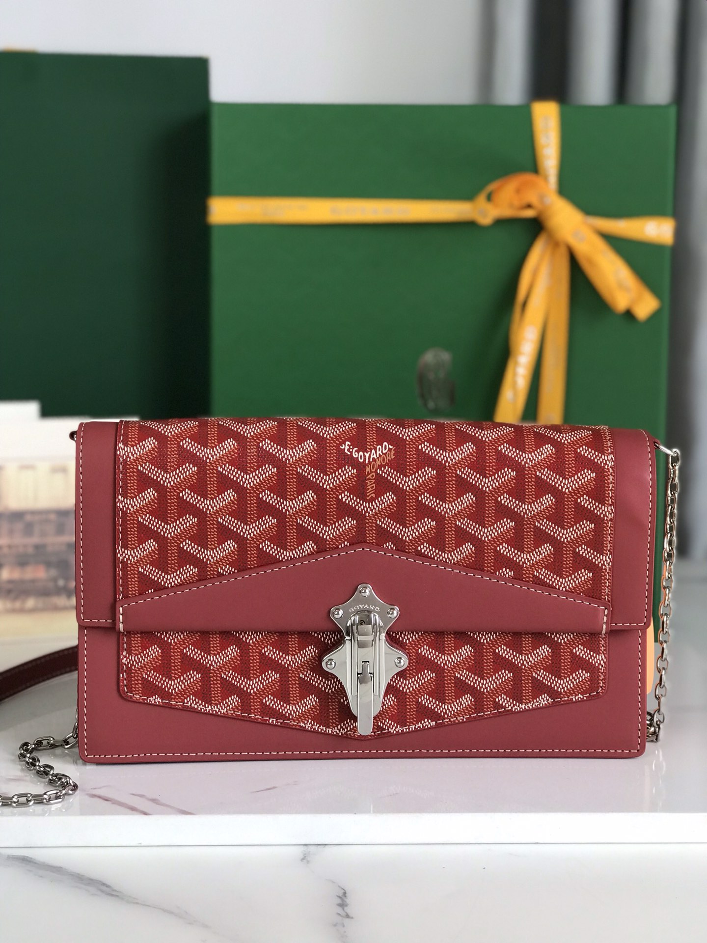 Goyard Duchesse Marie-Caroline Bag red