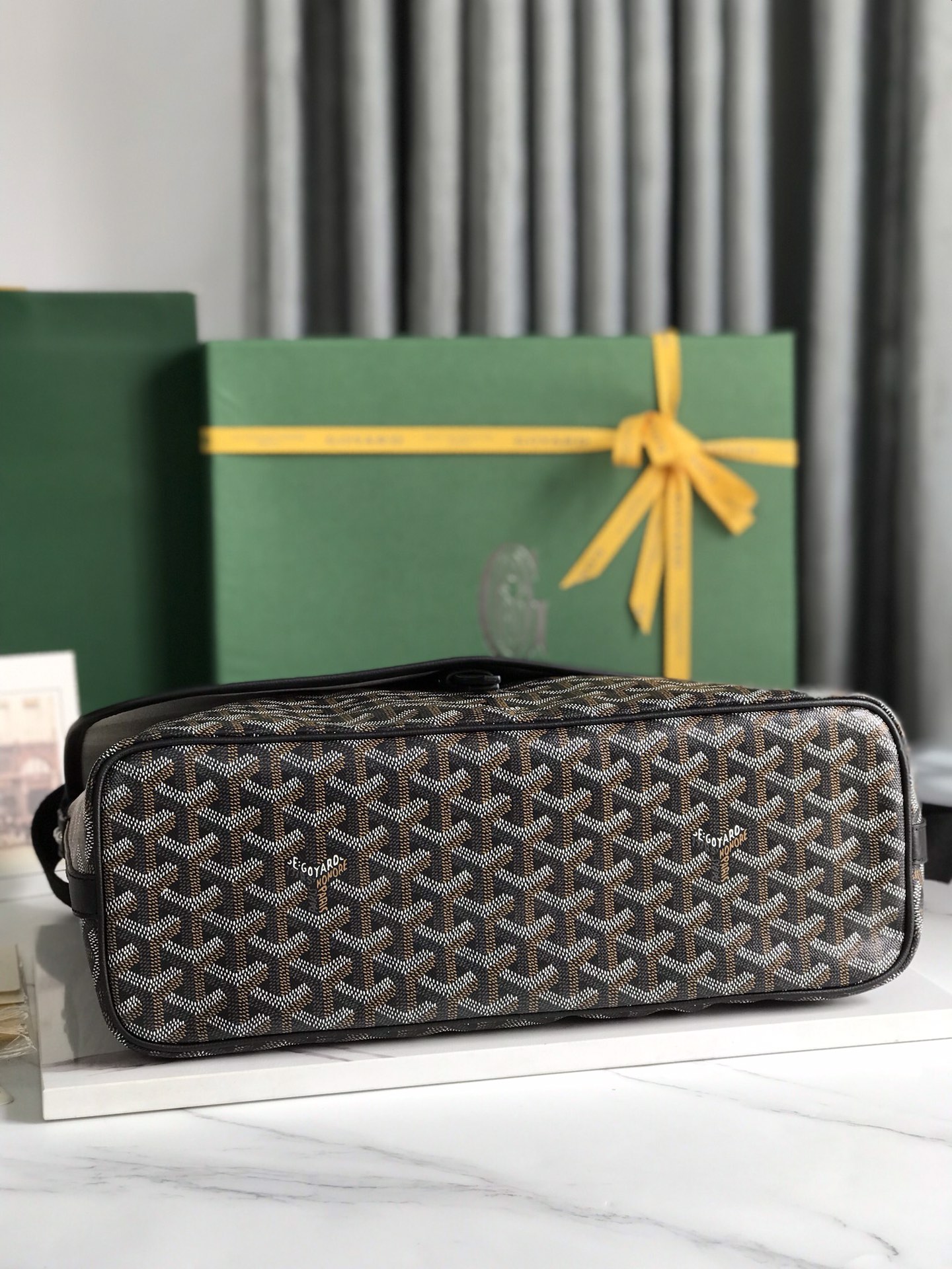 Goyard Capetien Messenger Bag Coated Canvas Black
