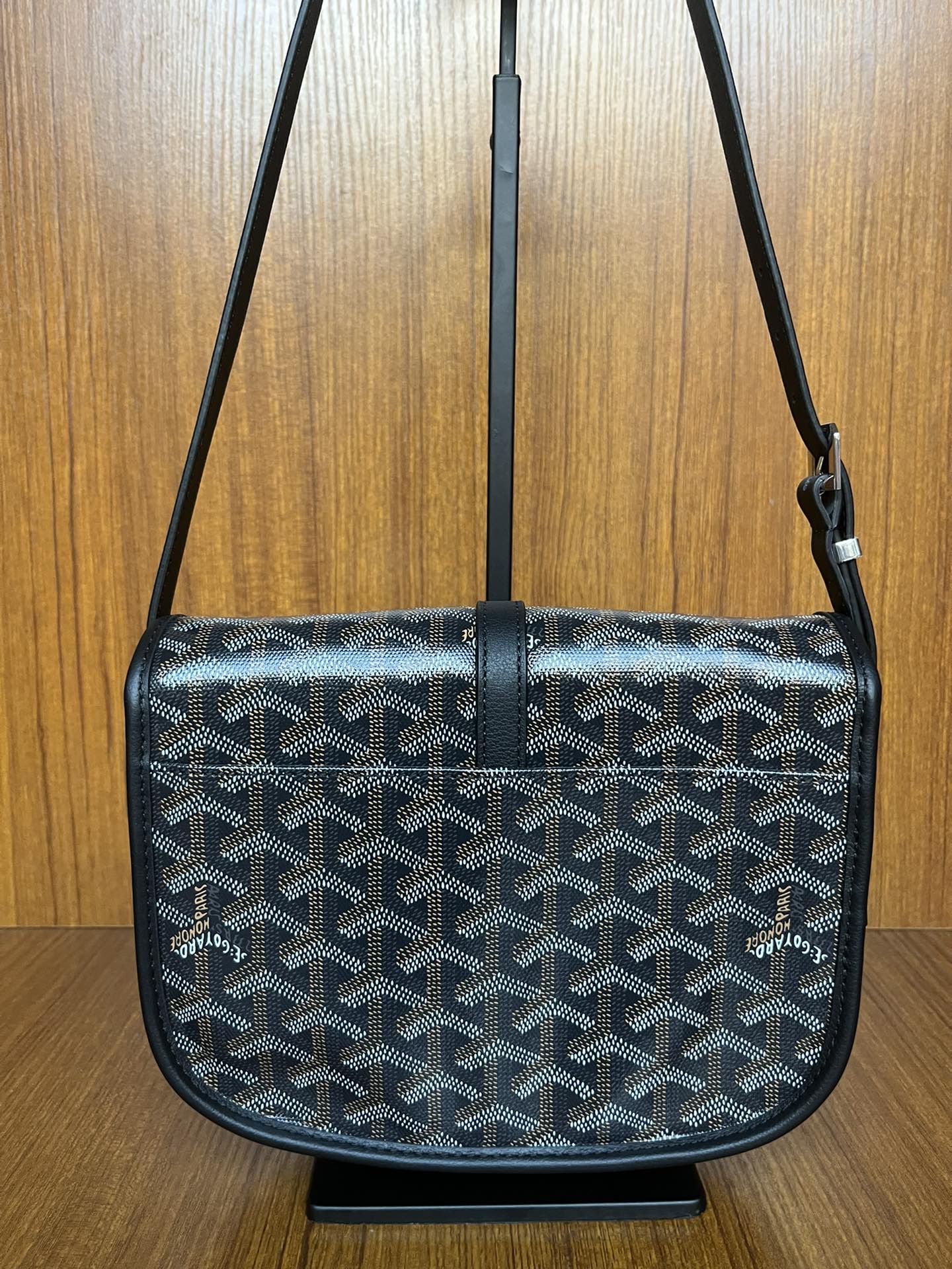 GOYARD Goyardine Belvedere II PM Messenger Bag Black