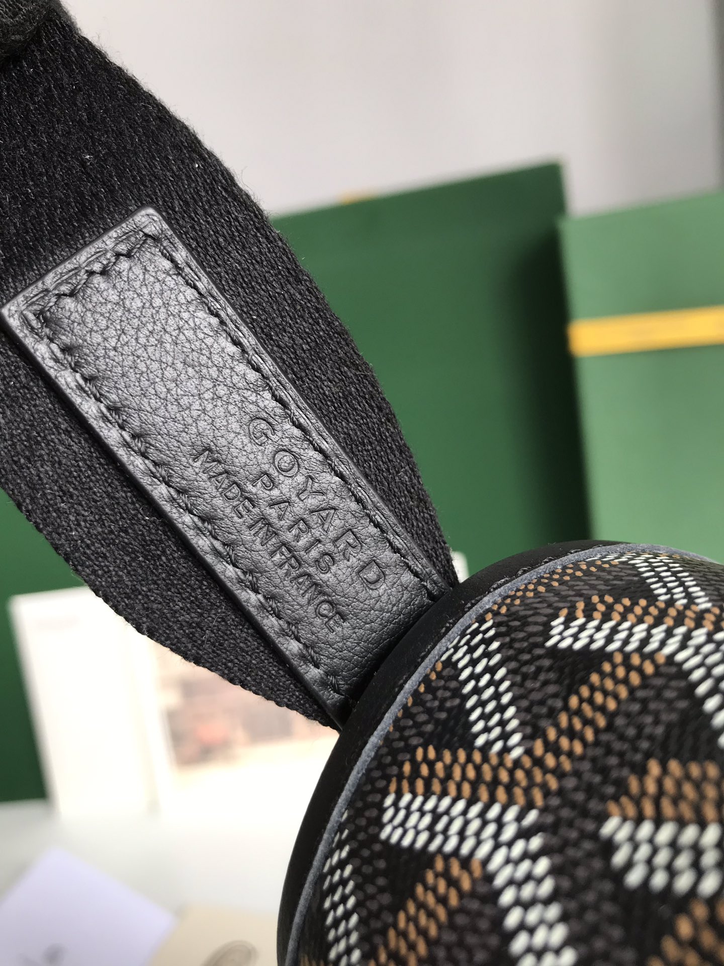 Goyard Capetien Messenger Bag Coated Canvas Black