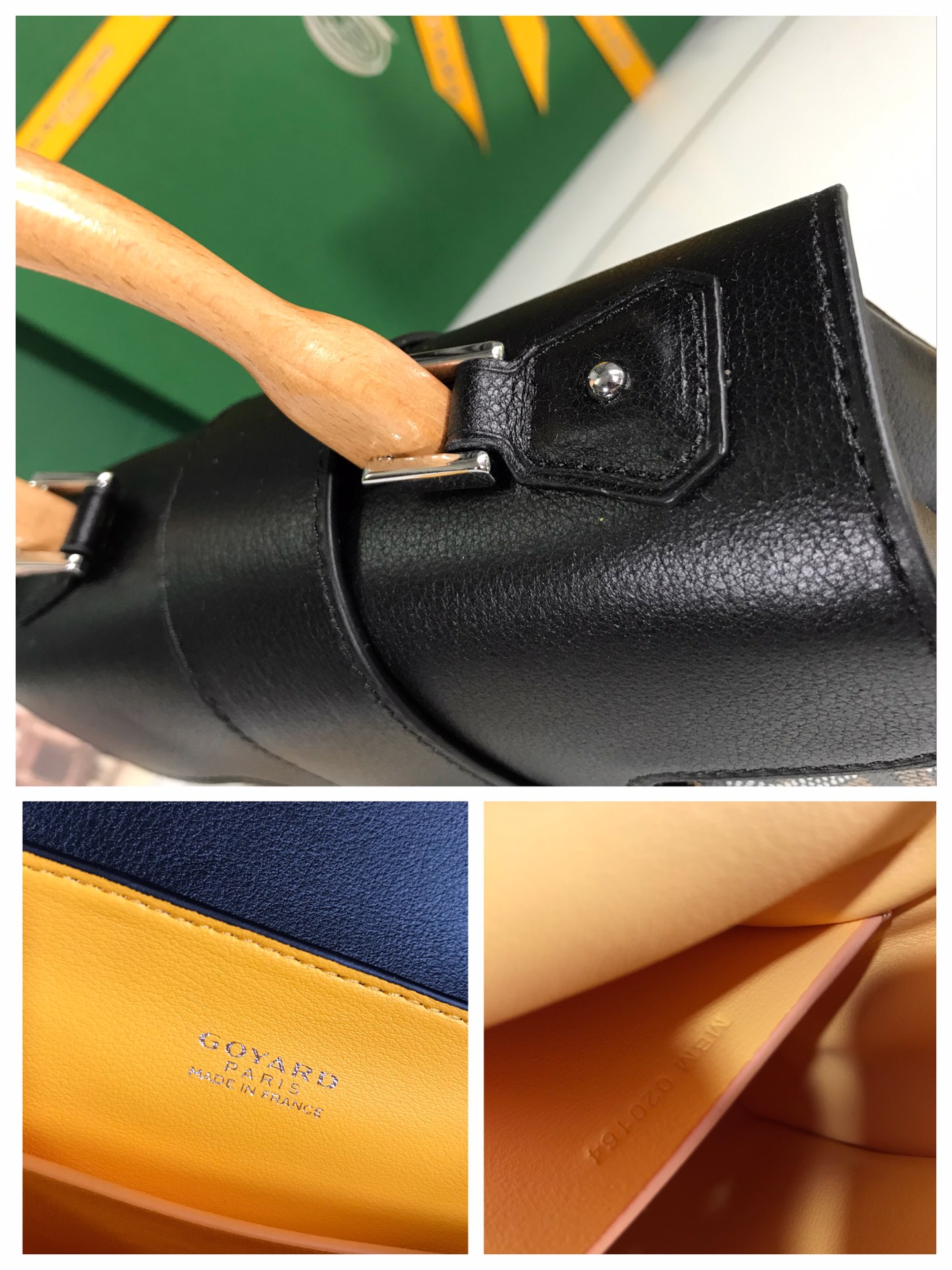 Goyard Black Coated Canvas Fabric Mini Goyardine Saigon
