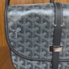Goyard Navy Blue Goyardine Coated Canvas and Leather