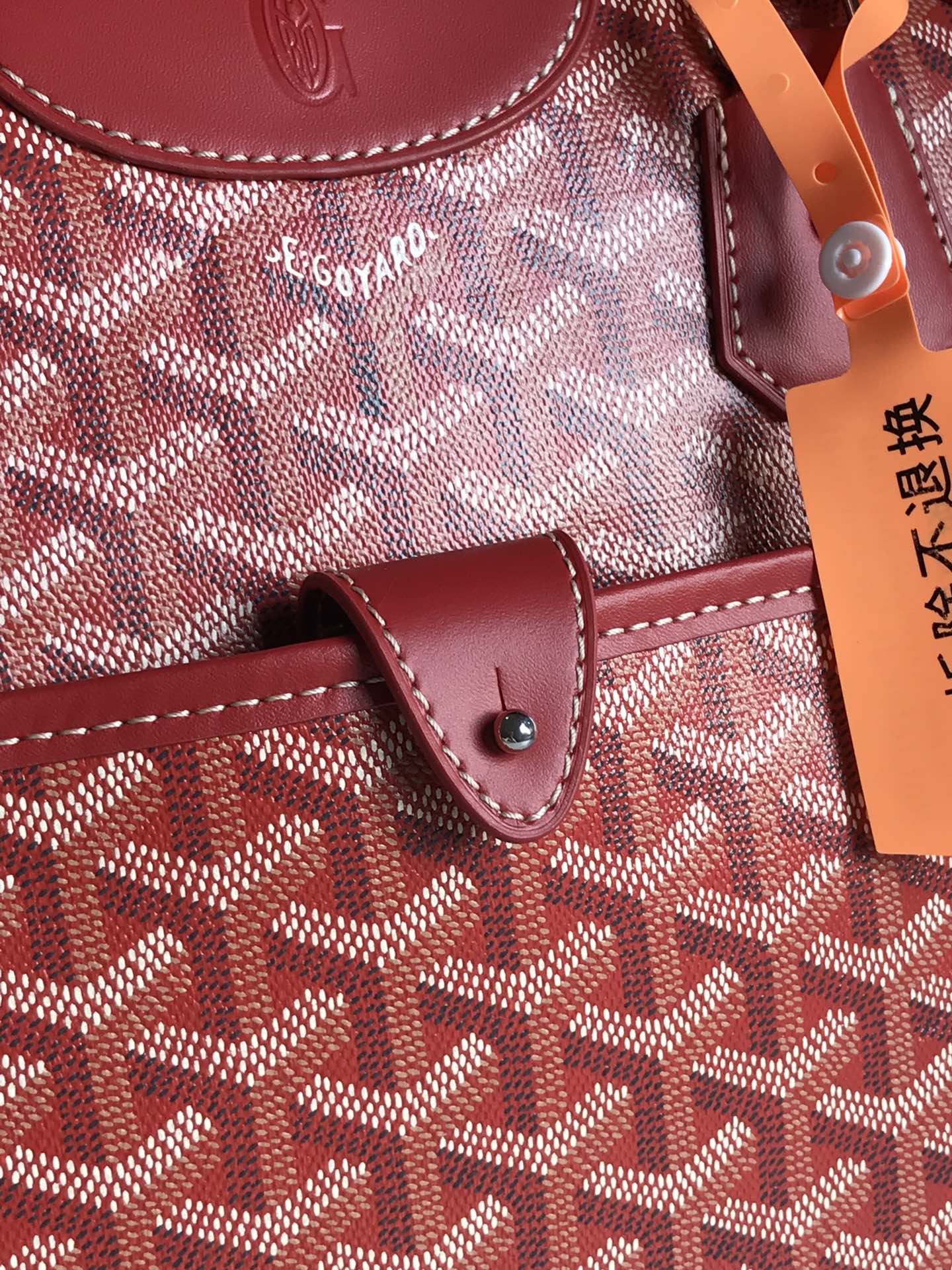 Goyard Saint Jeanne MM Red Leather Cloth ref
