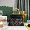 Goyard Black Coated Canvas Fabric Mini Goyardine Saigon