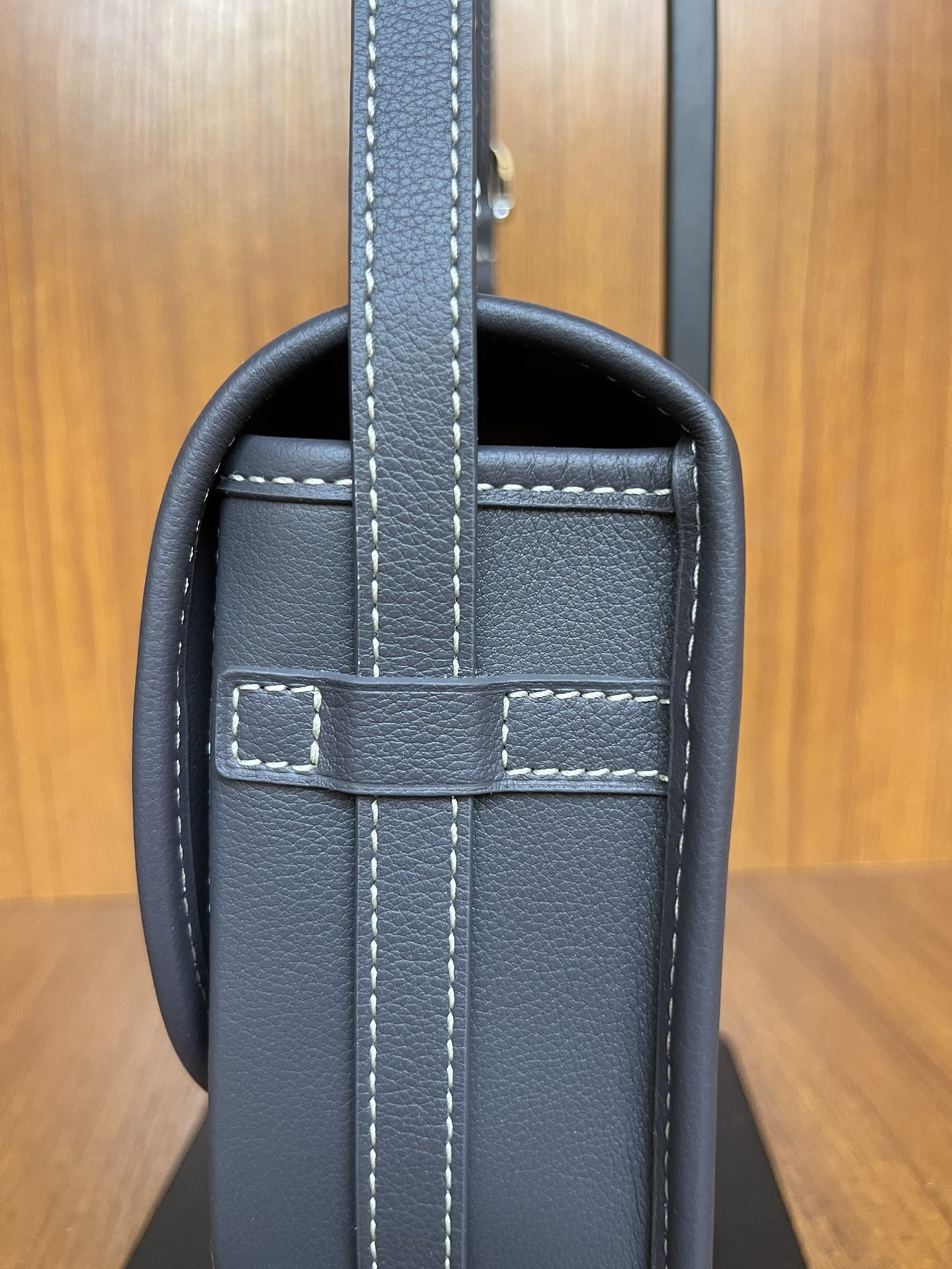 Goyard Navy Blue Goyardine Coated Canvas and Leather
