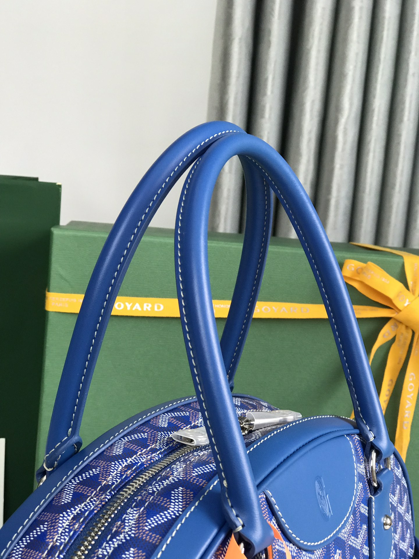 Goyard Saint Jeanne Bag Coated Canvas MM Blue