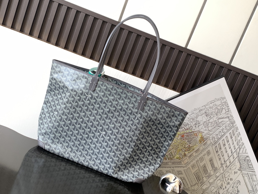 Goyard shoulder bag Grey Leather ref.907902