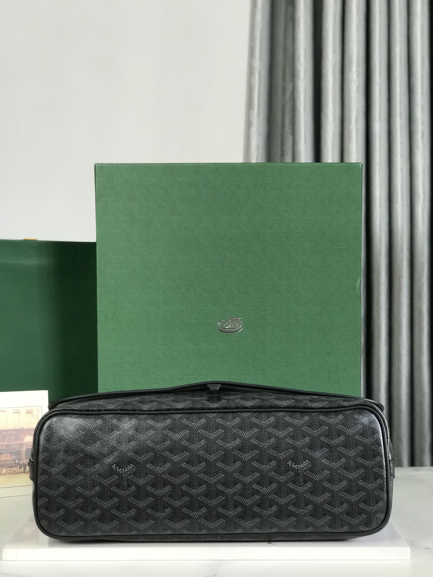 Goyard Jet Black Capetien MM Messenger Bag