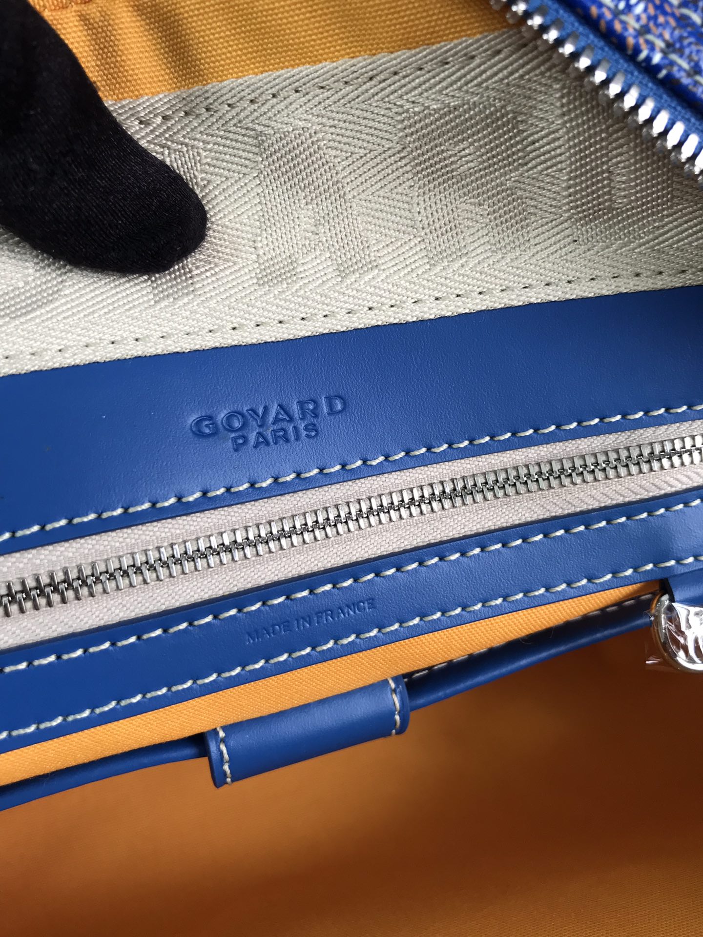 Goyard Saint Jeanne Bag Coated Canvas MM Blue