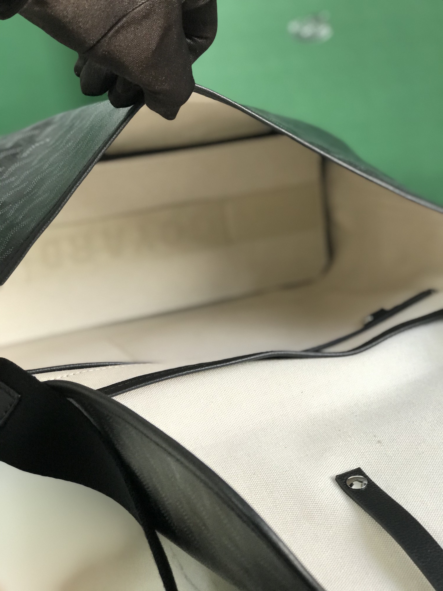 Goyard Jet Black Capetien MM Messenger Bag