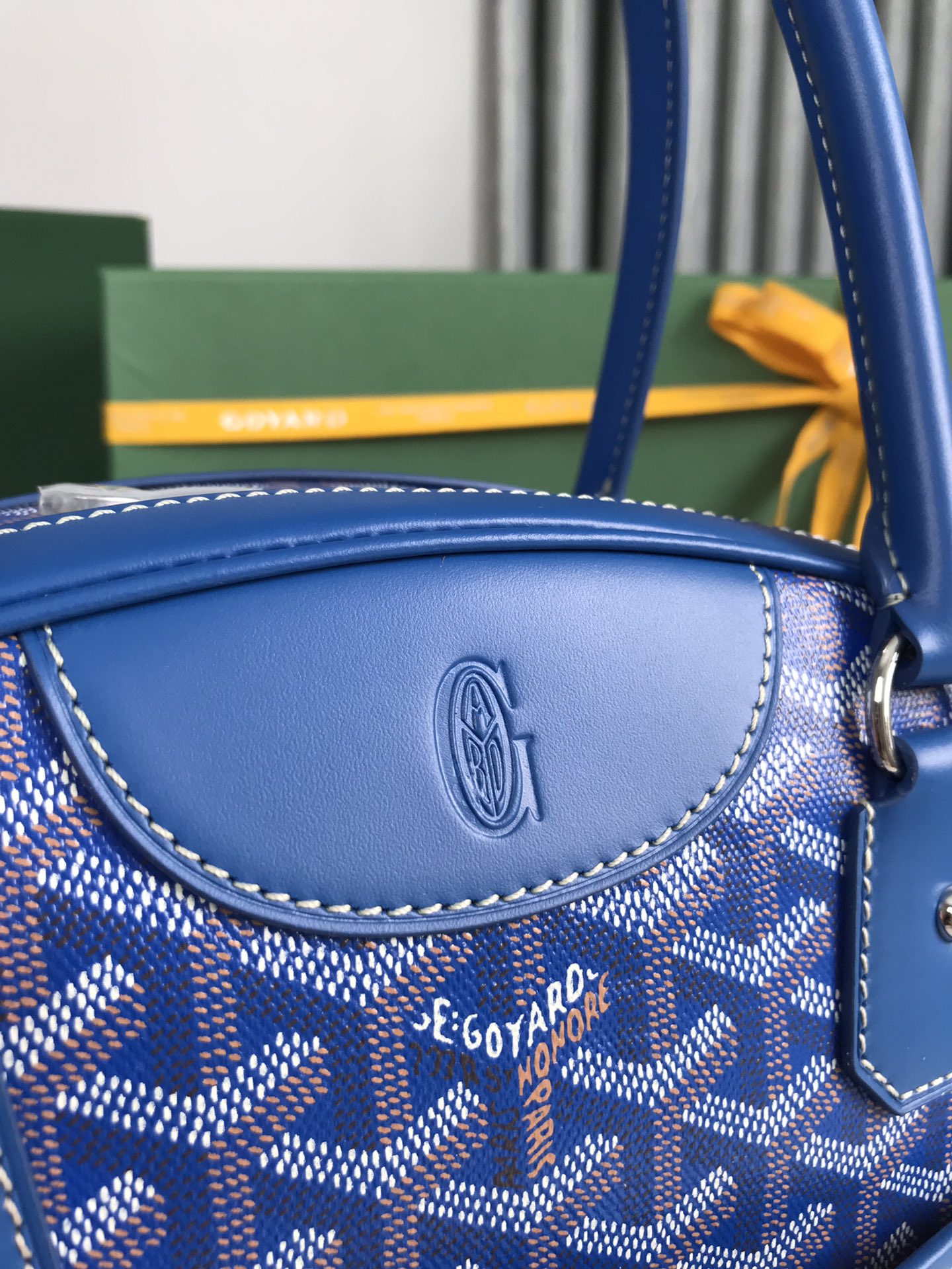 Goyard Saint Jeanne Bag Coated Canvas MM Blue