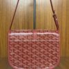 GOYARD Goyardine Belvedere II PM Messenger Bag Red 147493