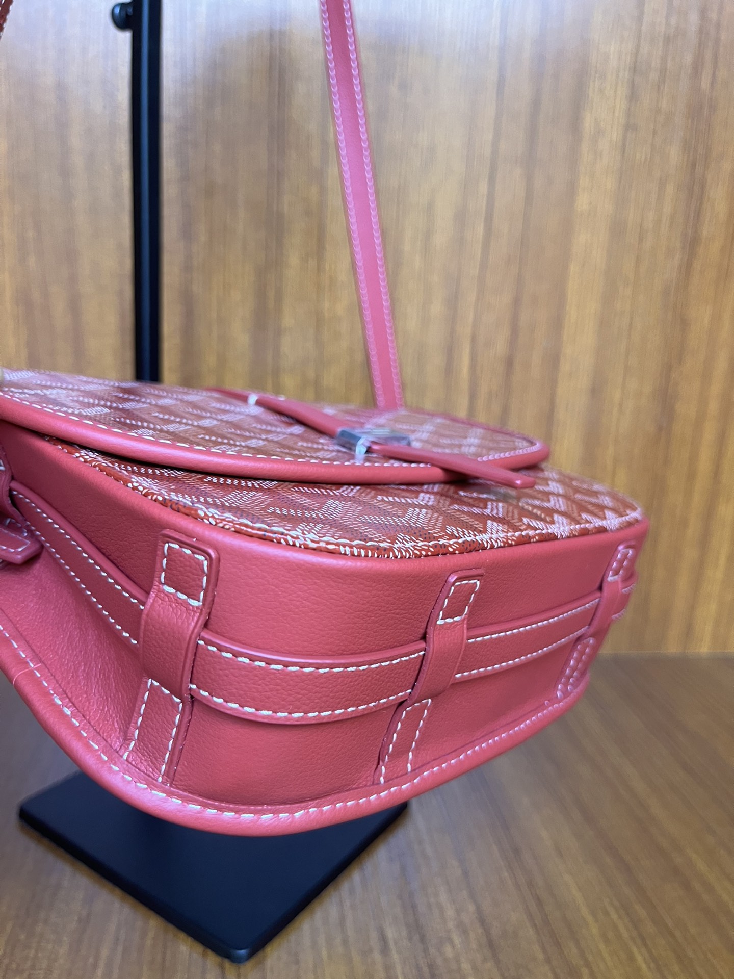 GOYARD Goyardine Belvedere II PM Messenger Bag Red 147493