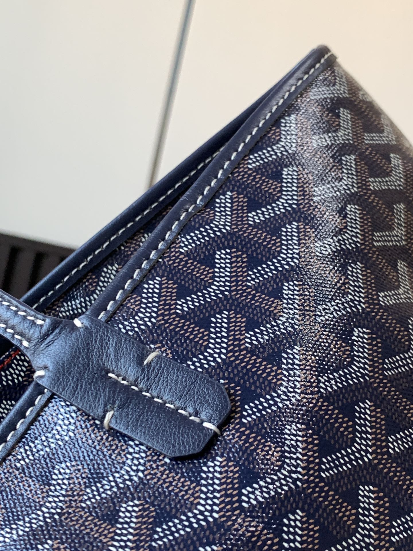 GOYARD Saint Louis PM Tote Bag Pouch Navy Marine