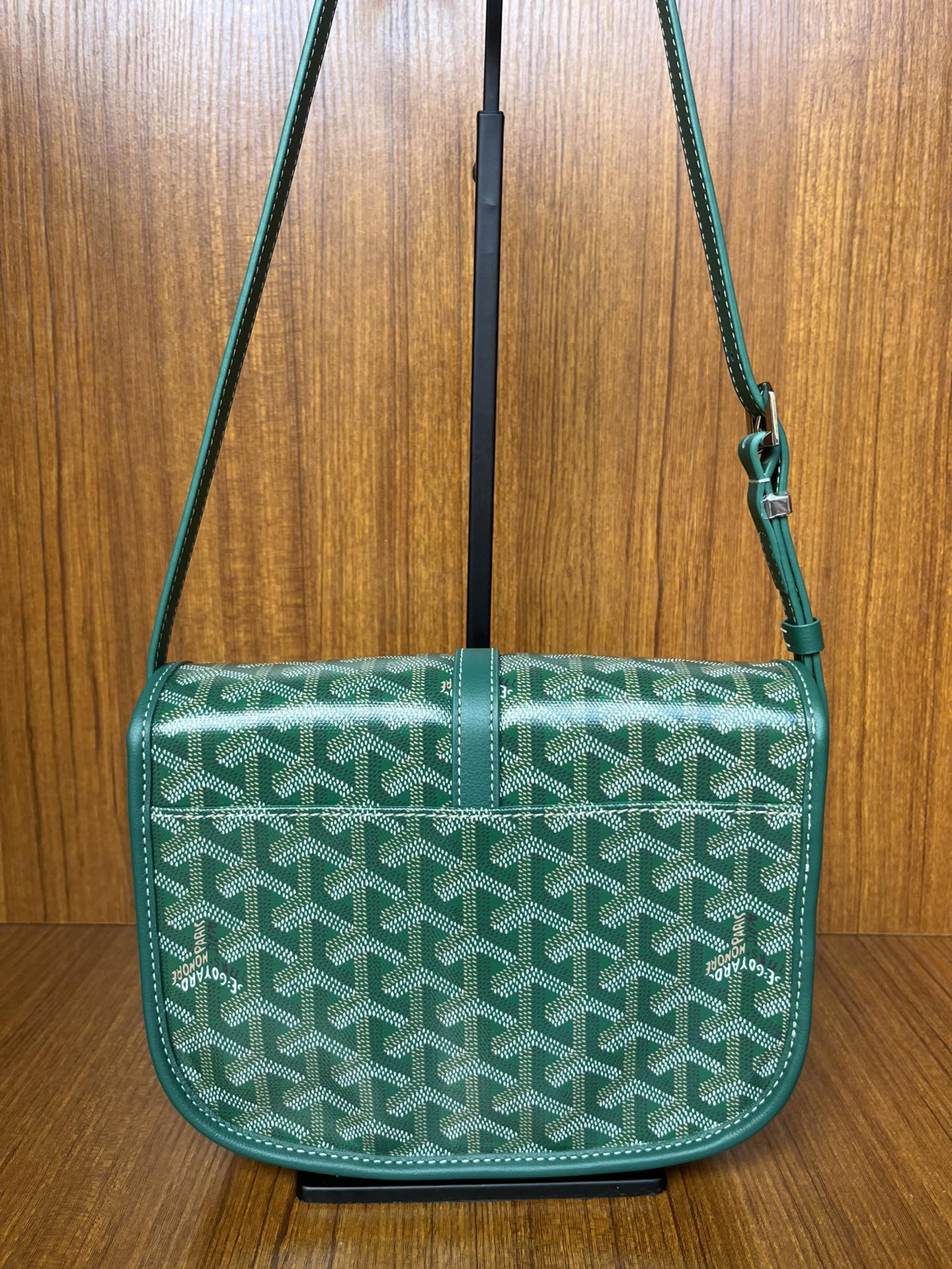 GOYARD Goyardine Belvedere II PM Messenger Bag Green