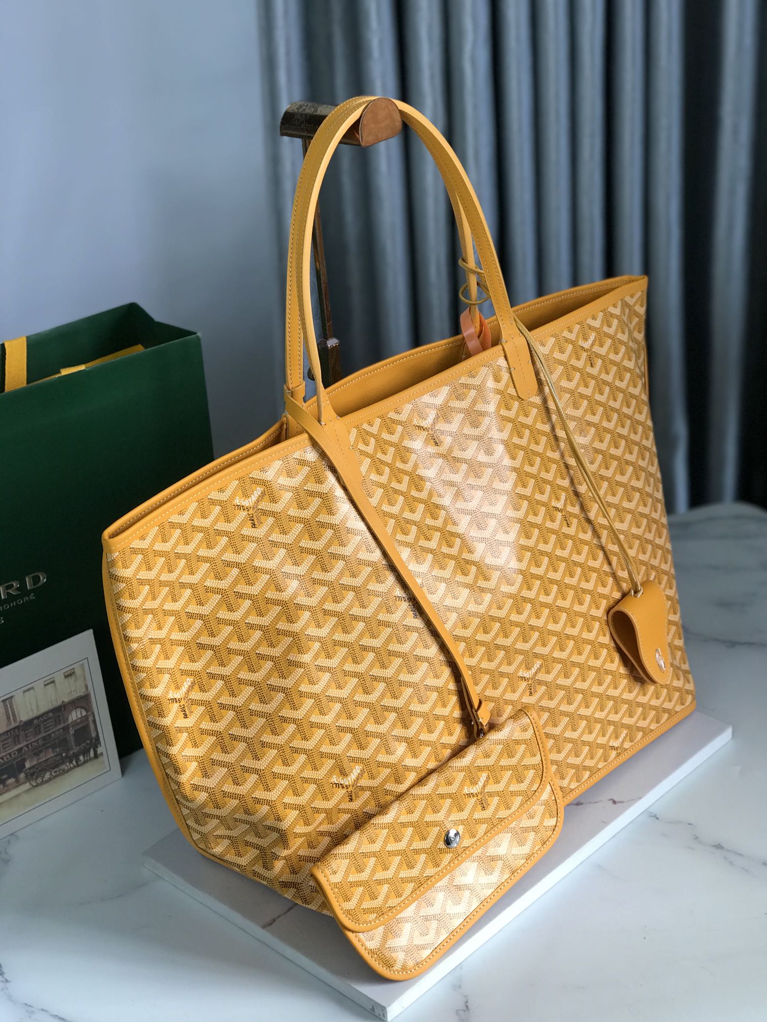 Goyard Saint Louis Tote Coated Canvas PM yellow  Orange