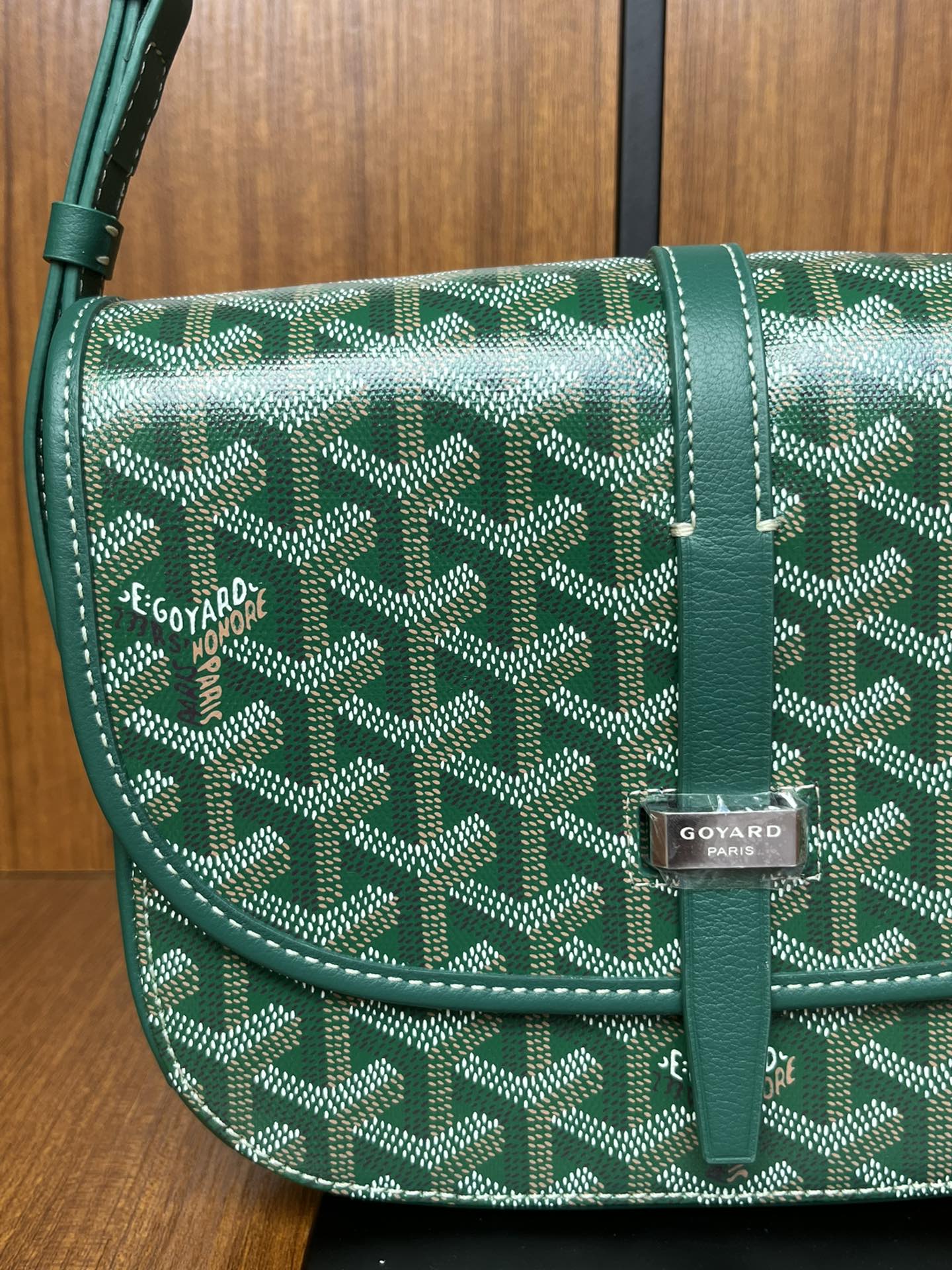 GOYARD Goyardine Belvedere II PM Messenger Bag Green