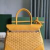 Goyard Saigon Tote Yellow Goyardine Canvas Palladium