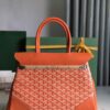 Goyard Saigon Tote orange Goyardine Canvas Palladium ...