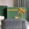 Goyard St. Jeanne MM Handbag Gray PVC Canvas Grey Cloth ref