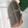 Goyard Brown Goyardine Belvedere MM Leather Cloth