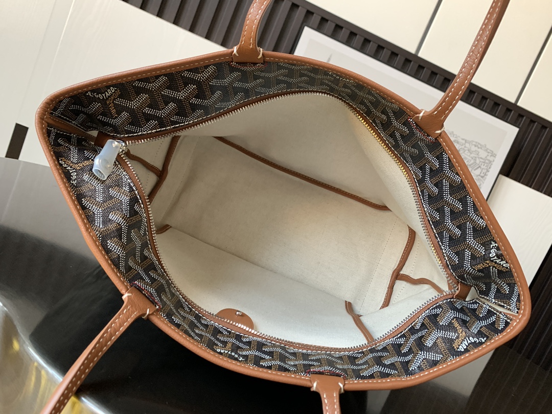 Goyard Artois PM Tote Bag for Women Black Brown N-QL |