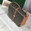 Goyard Brown Goyardine Belvedere MM Leather Cloth