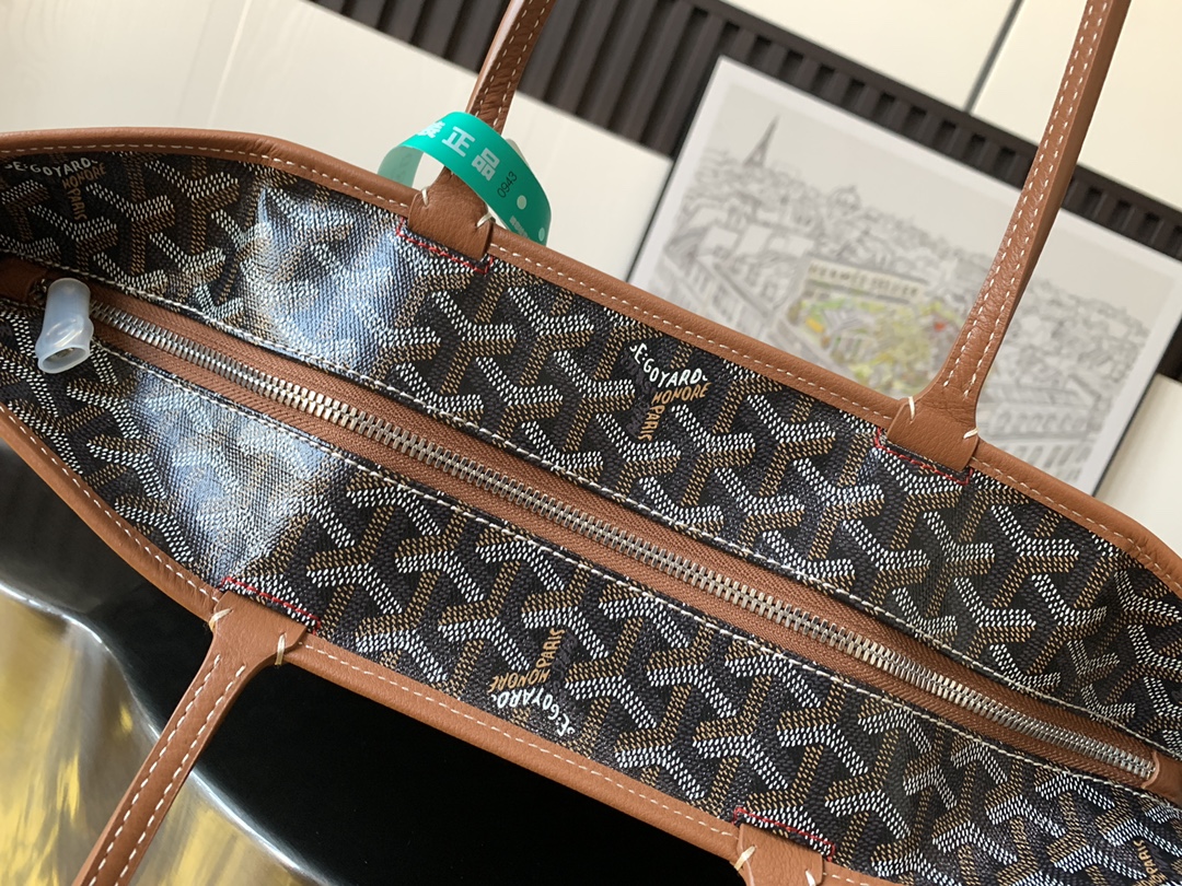 Goyard Artois PM Tote Bag for Women Black Brown N-QL |