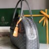 Goyard St. Jeanne MM Handbag Gray PVC Canvas Grey Cloth ref