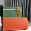 Goyard Saigon Tote orange Goyardine Canvas Palladium ...
