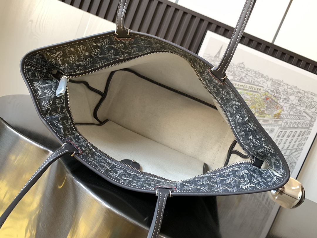 Goyard Saint Louis PM Tote Bag Pouch Gray Shopping