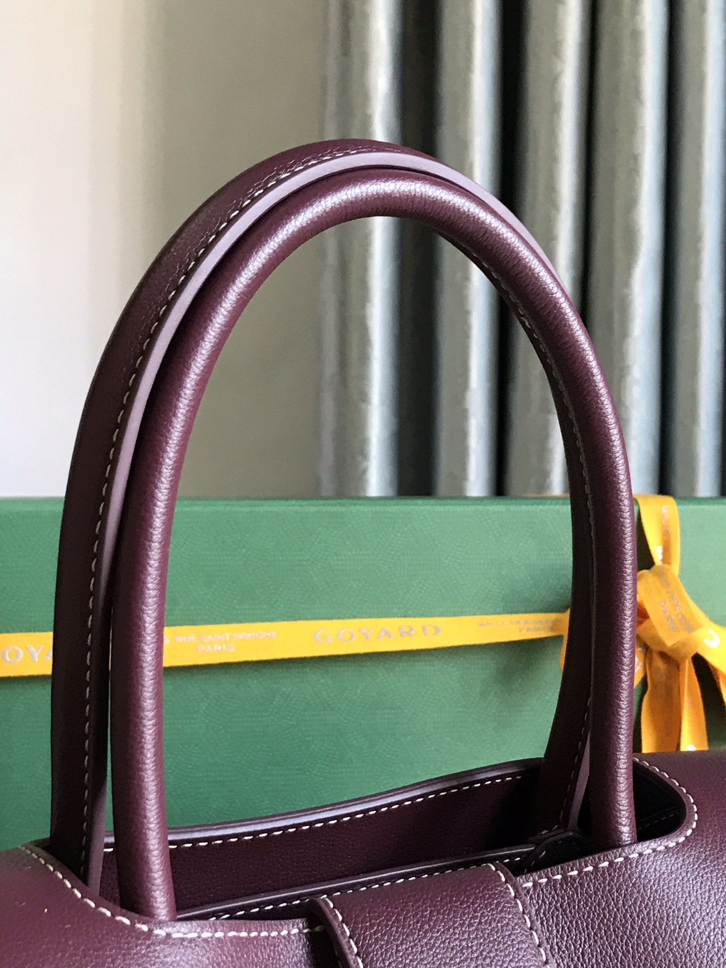 Goyard Saigon Tote Burgundy Goyardine Canvas MATIGNON  00509