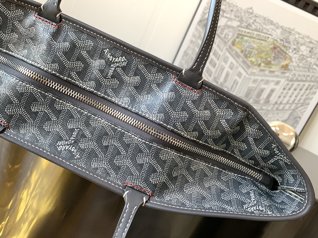 Goyard Saint Louis PM Tote Bag Pouch Gray Shopping