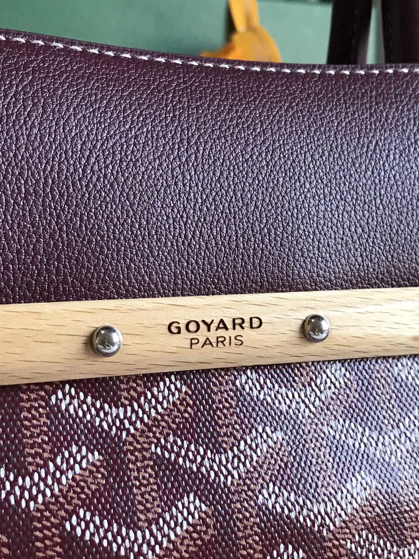 Goyard Saigon Tote Burgundy Goyardine Canvas MATIGNON  00509