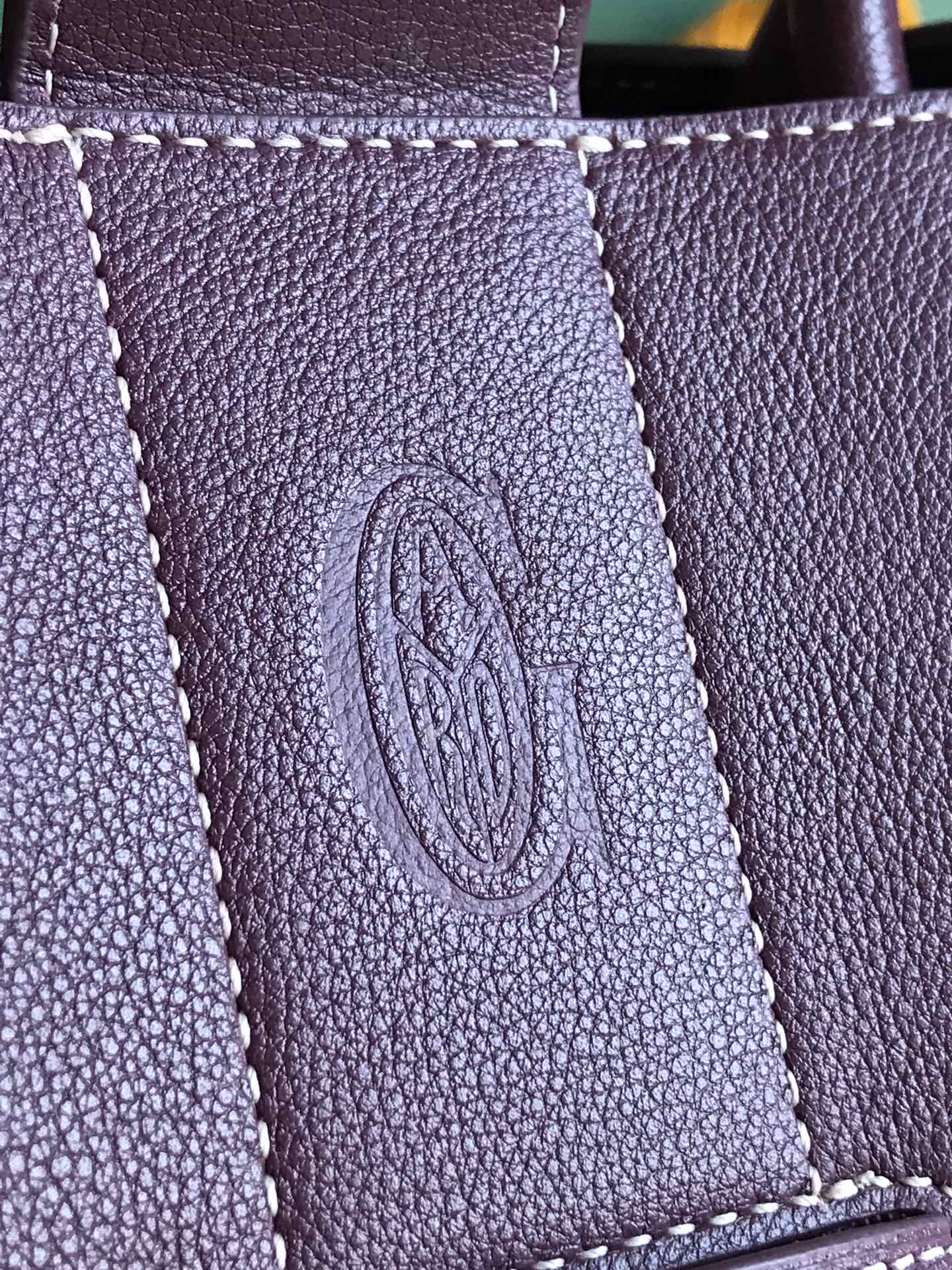 Goyard Saigon Tote Burgundy Goyardine Canvas MATIGNON  00509