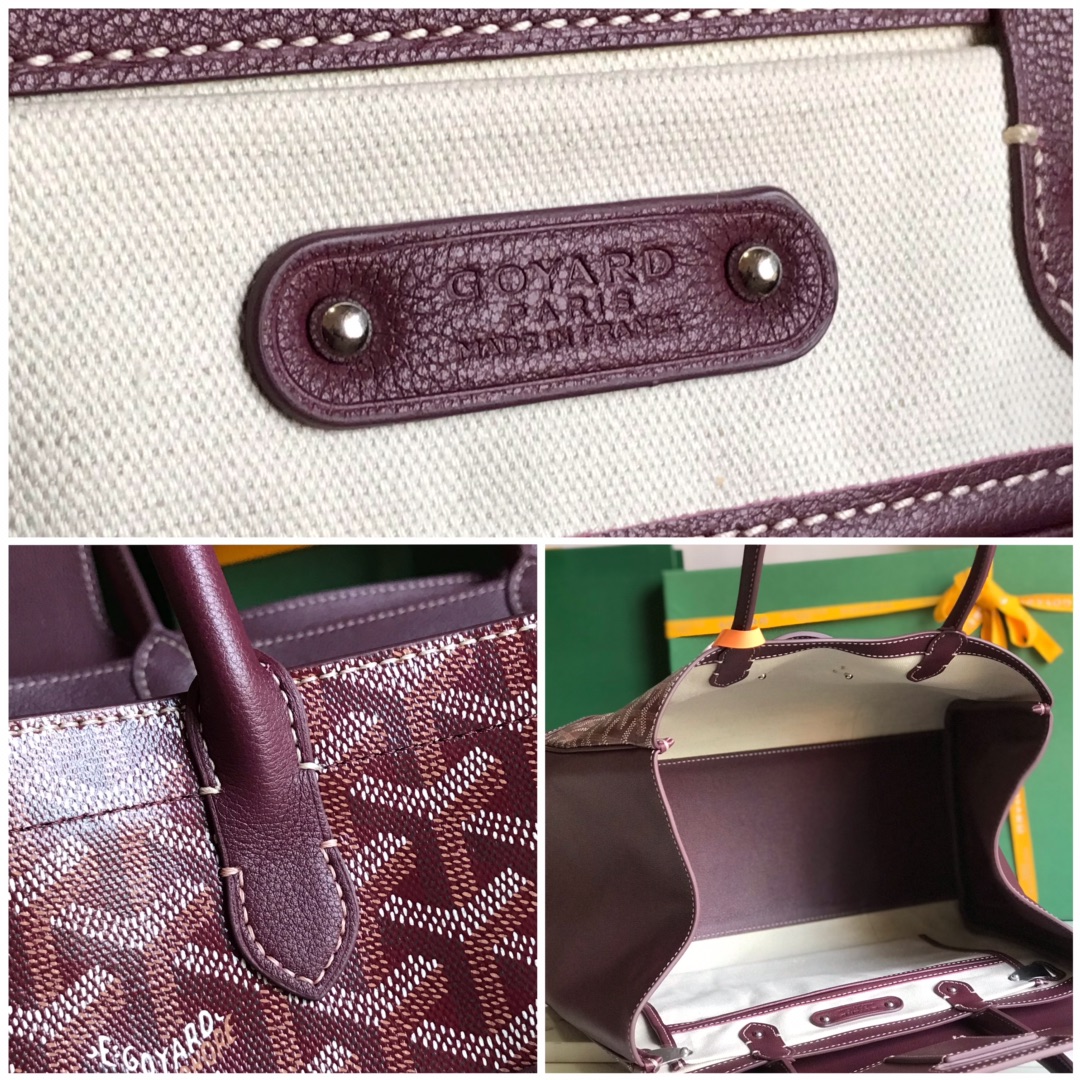 Goyard Saigon Tote Burgundy Goyardine Canvas MATIGNON  00509