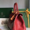 Goyard Saigon Tote Red Goyardine Canvas Palladium Hardware