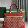 Goyard Saigon Tote Red Goyardine Canvas Palladium Hardware